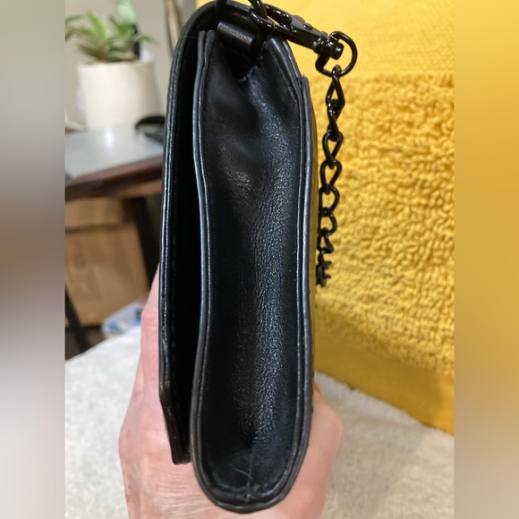 EUC - Rebecca Minkoff leather quilted crossbody purse with black/gold dust bag - Picture 8 of 16